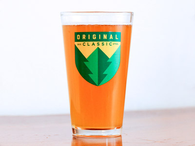 Creativity Fluid badge beer creativity fluid merch original classic pint glass