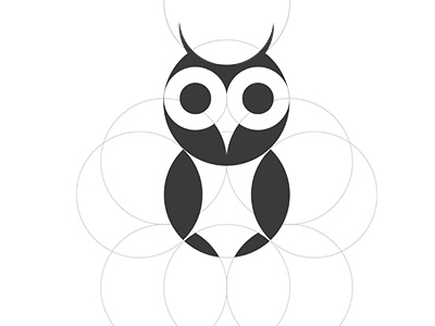 Owl Logo I circles logo owl