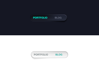 Portfolio/Blog Toggle button switch toggle