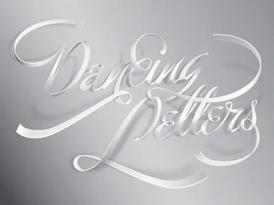 Dancing Letters dancing grafixd hilka riba letters ligature lights shadows typo typography