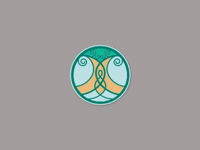 logo for yoga co v2 circle exercise knot line self spiral tree yoga