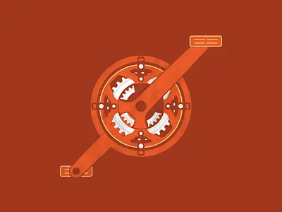 Bike part bicycle bike cycling gear illustration pedals