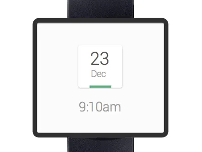 Smart Watch UI android app clean design google interface minimal mobile ui ux watch