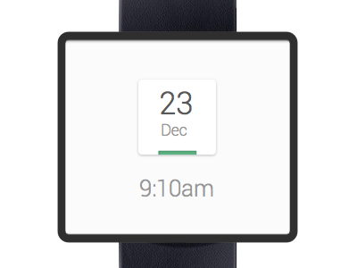 Smart Watch UI android app clean design google interface minimal mobile ui ux watch