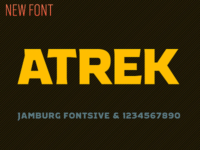 New Atrek Font atrek font bold font typeface