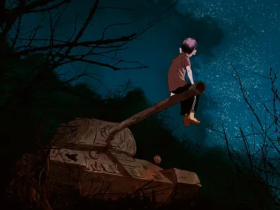 After the storm digital editorial hope illustration ink war