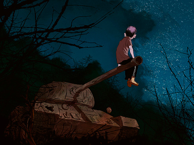 After the storm digital editorial hope illustration ink war