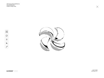 3D Chrome Shapes&Patterns adobeillustrator brand logo shapes