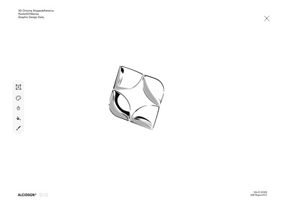 3D Chrome Shapes&Patterns adobeillustrator brand logo shapes