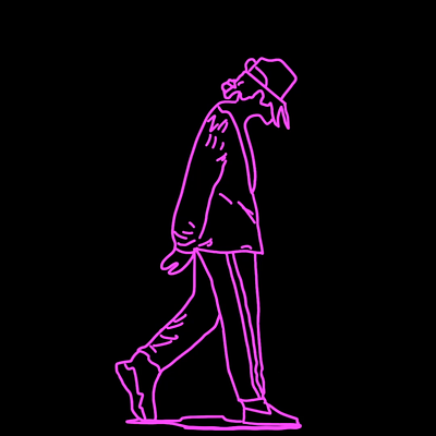 Michael Jackson Moonwalk Rotoscope graphic design illustration rotoscope vector