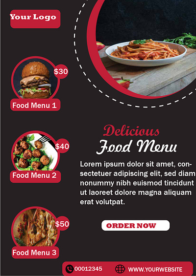 Food Flyer flyers food flyer graphic design print design