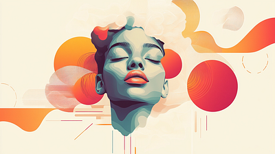 Serene Awakening: A Vector Dreamscape illustration vector vector illustration