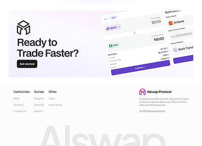 Alswap Footer For Landing Page