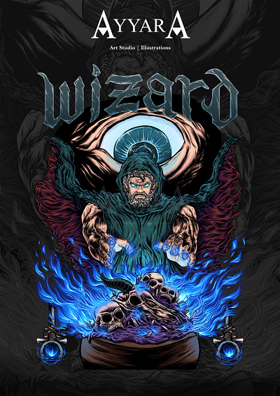 The wizard illustration 2d apparel artwork clothes clothing comic comic art cover cover art cover illustration digital art digital comic digital cover digital illustration digital poster illustratin art illustration poster poster art poster illustration