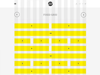 Profound Grid - "Fixed Grid" example - grid view grid system interactive interactive design layout responsive responsive design site ux web webdesign website