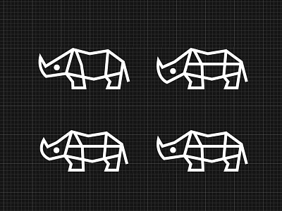 Rhino Farm logo mark rhino symbol