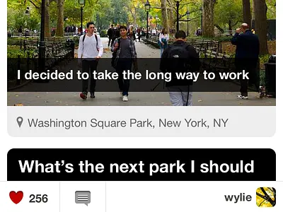 Backspaces Story geotag helvetica neue ui ux web