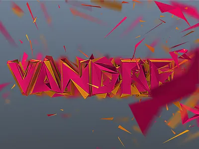 Test 3D Vandre cinema 4d colors type vandre