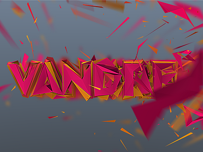 Test 3D Vandre cinema 4d colors type vandre