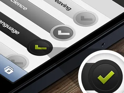 Toggle States for Mobile Devices circle buttons dwaiter mobile switch toggle ui ux