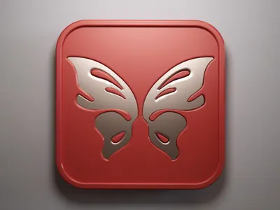 Butterfly 3d app butterfly design icon ios webshocker