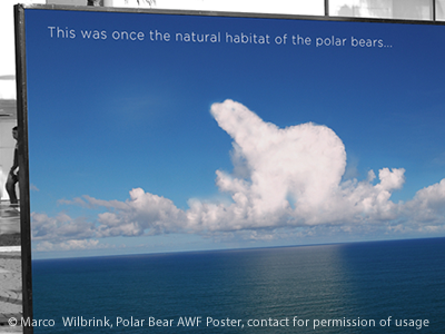 AWF Polar Bear Poster advertising arctic awf bear billboard branding change climate clouds design environment environmental foundation global graphic habitat ice melting outdoor photoshop polar poster warming wildlife