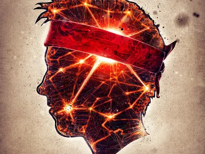 Bobby Green Final Artwork album bandana dj head logo music silhouette simple