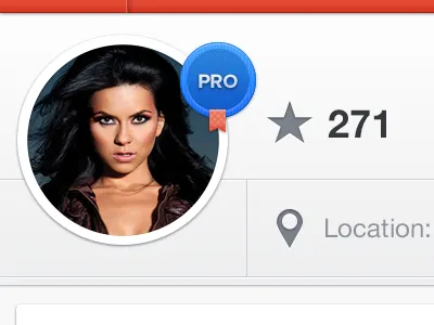 Pro Badge app application interface ios iphone light social ui user interface