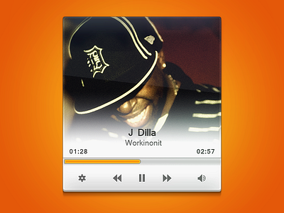 Music Player music player orange ui