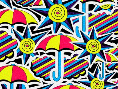 free time illustration pattern