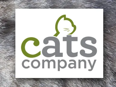 Cats Company Logo cats company design fur image logo