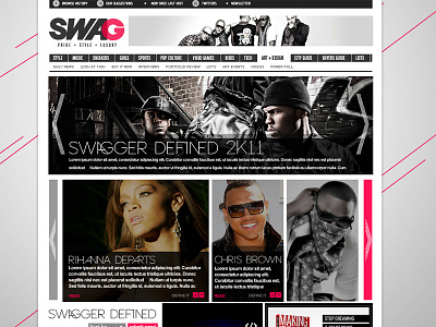 Swag Magazine draft first magazine swagger website