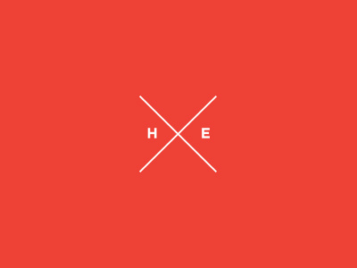 H—E brand h estudio logo minimal