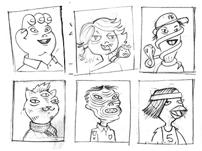 Monster High Yearbook Sketch freaks geeks monsters yearbook