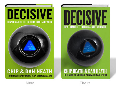 Decide! 8 ball book cover publishing