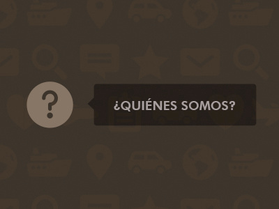 Quiénes somos? button question quienes somos team tooltip