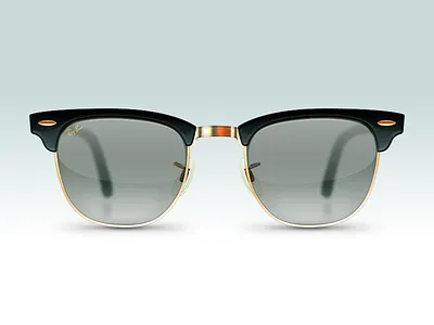 Ray Ban Clubmasters black plastic brass glass glasses metal ray ban ray ban reflection sunglasses trim