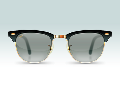 Ray Ban Clubmasters black plastic brass glass glasses metal ray ban ray ban reflection sunglasses trim