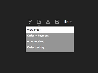 Wb Drop-down drop down menu shop