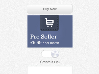 Create&#x27;s Subscribe to Package Selection buttons icons subscription switch