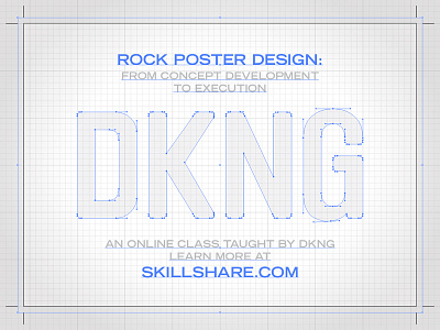 DKNG is Teaching an Online Class! class dan kuhlken dkng grid nathan goldman nodes poster process skillshare vector