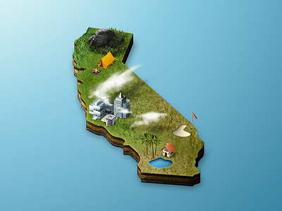 Home Sweet Home 3d baja beach california coast coastline cutout hollywood home illustration la long beach map oakland pacific photoshop sacramento san francisco san jose sand silicon valley sun sunny surf sweet the governator usa warm west