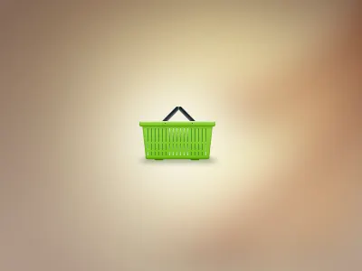 Basket bascet design green icon vector