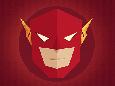 Flash simple shapes dc comics flash hero marcus melin mellowmustard superhero