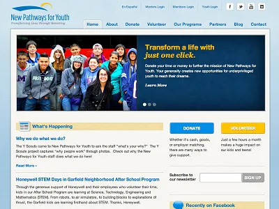 NPFY Launches non profit slider website wordpress