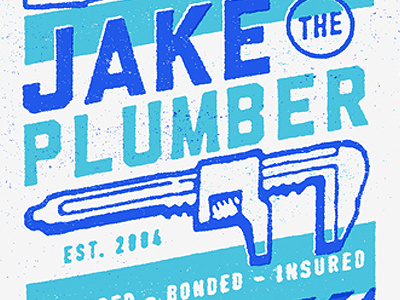 Plumbin' No.01 design minneapolis not funny pipe screenprinting service texture type