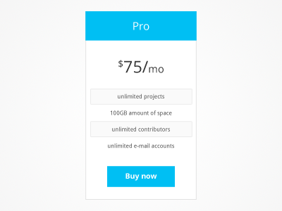 Pricing Table themes ui web design wordpress