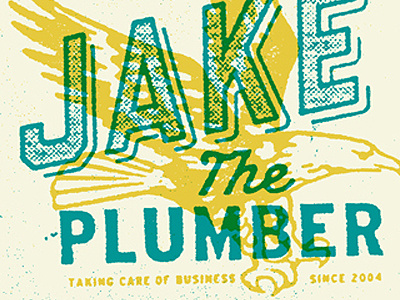 Plumbin' No.03 design minneapolis not funny pipe screenprinting service texture type