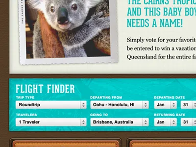 Koala form koala leather skeuomorphism ui