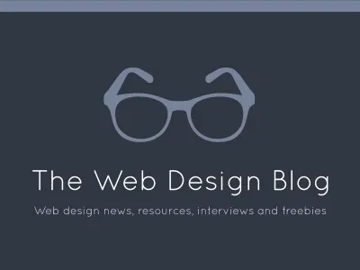 The Web Design Blog's new logo glasses logo the web design blog